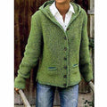 Fashion Glam Hooded Knit Coat