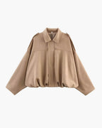 Fashion Glam | Suede Bomber Jacket