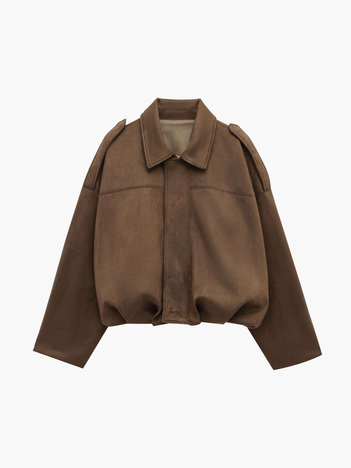 Fashion Glam | Suede Bomber Jacket