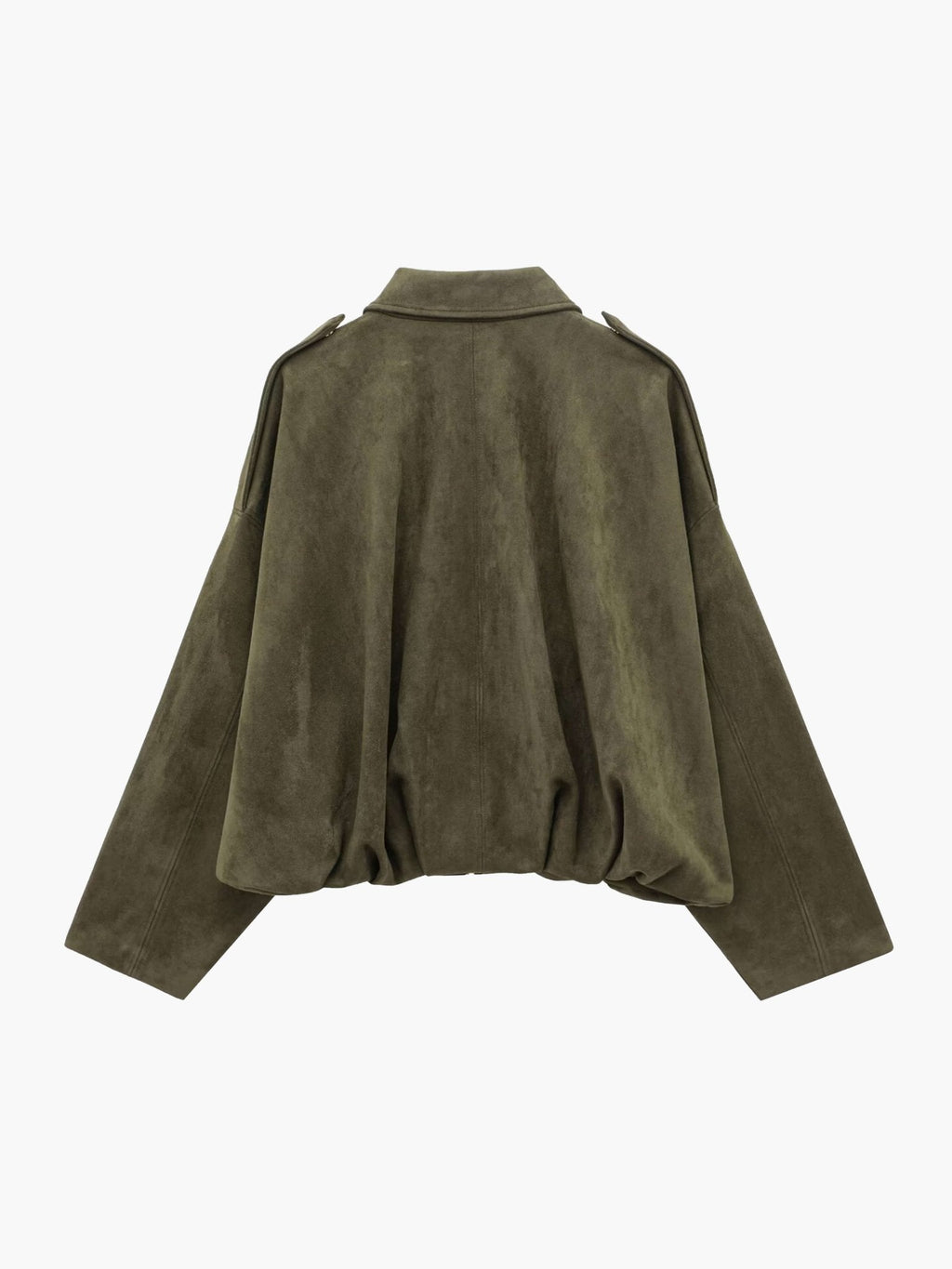 Fashion Glam | Suede Bomber Jacket