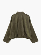 Fashion Glam | Suede Bomber Jacket