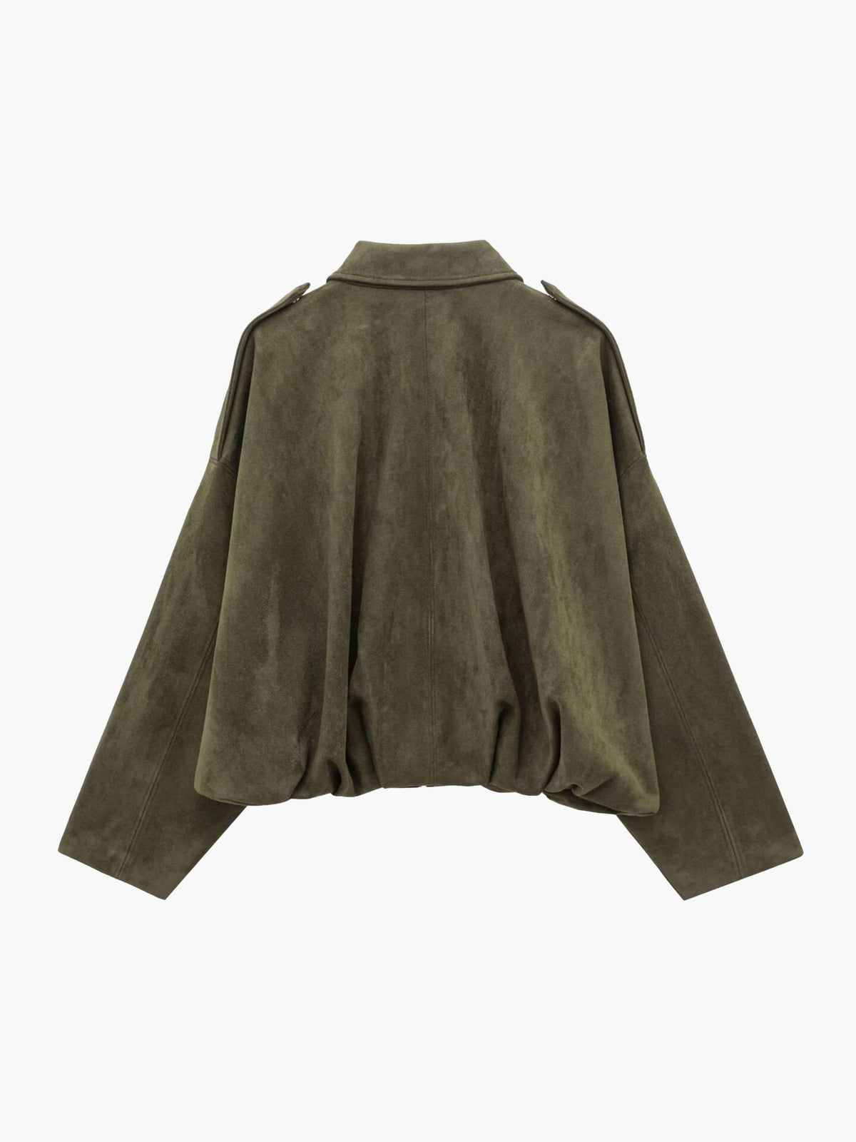Fashion Glam | Suede Bomber Jacket