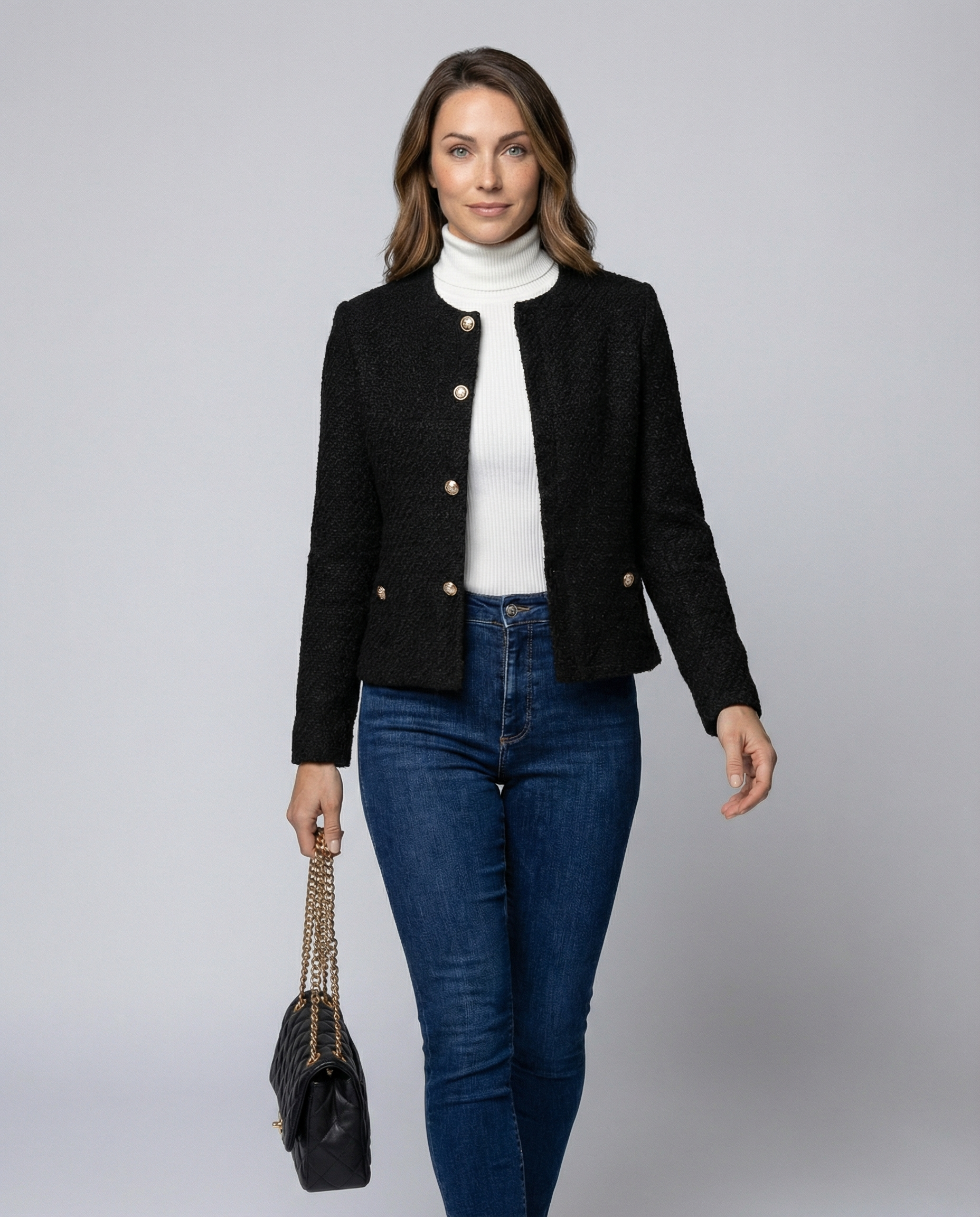 Simple Single-Breasted Women's Jacket Elegant-Fashion Glam