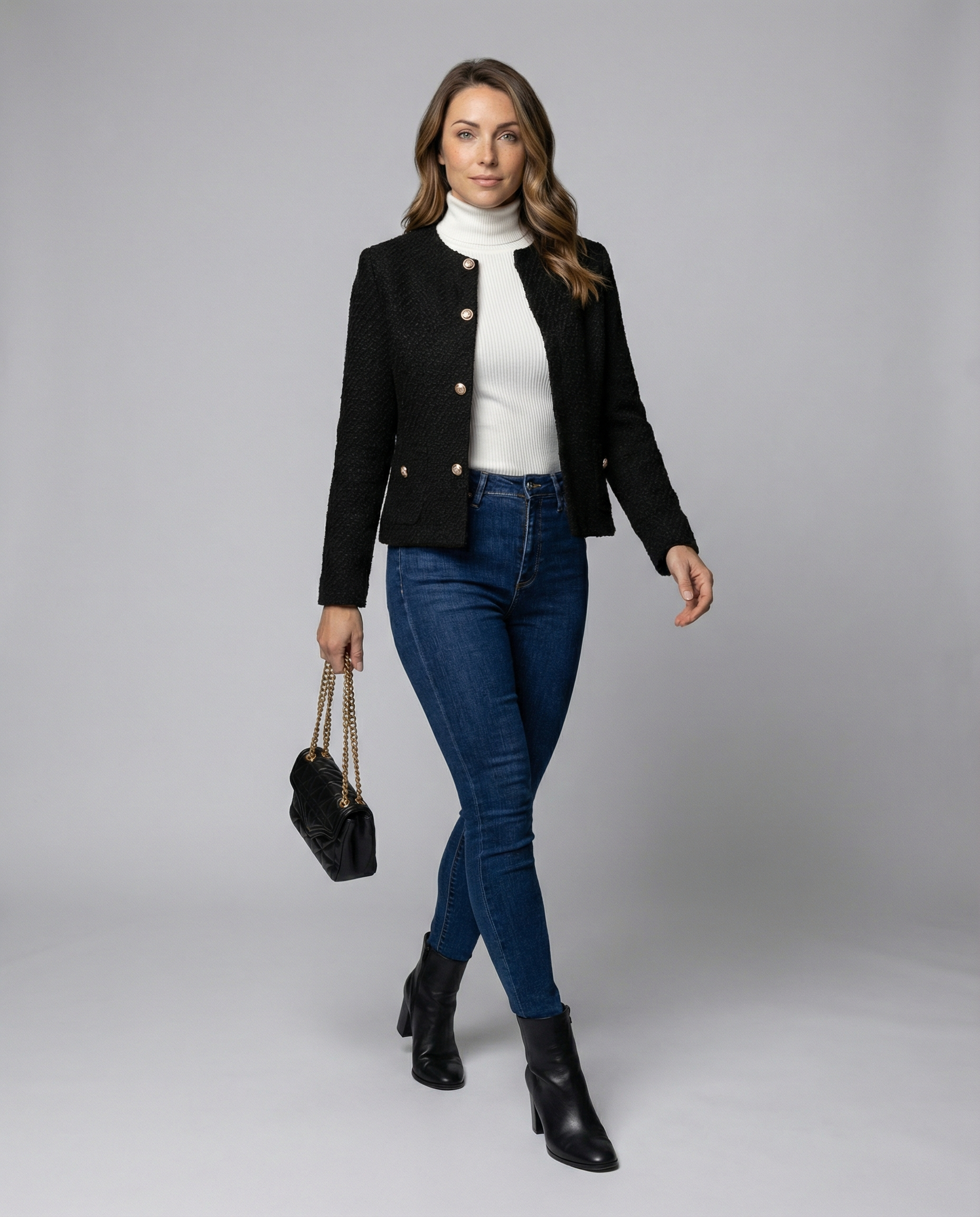Simple Single-Breasted Women's Jacket Elegant-Fashion Glam