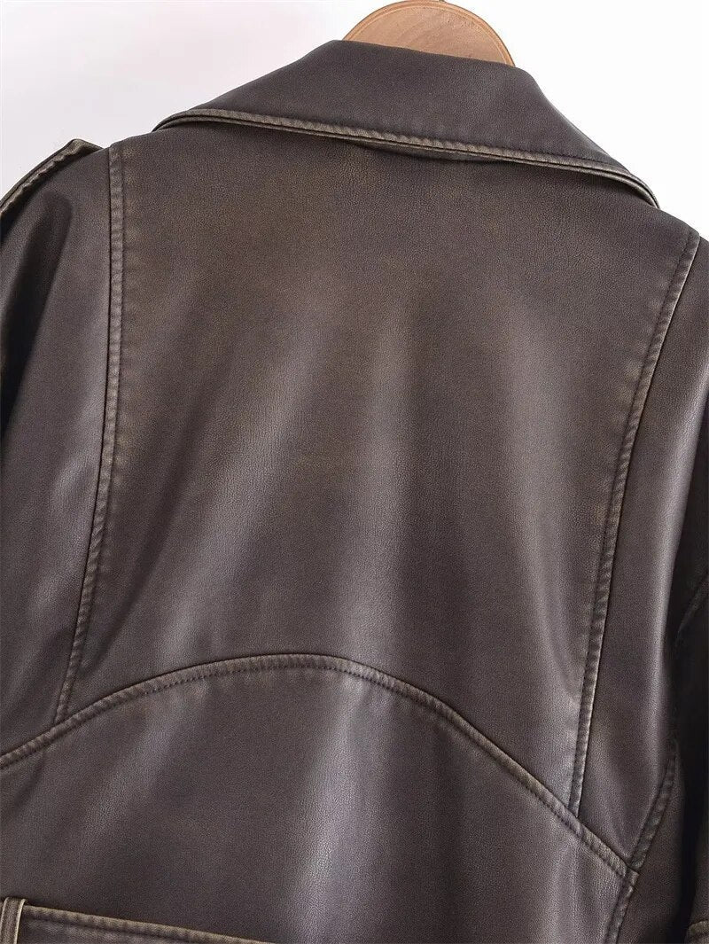 Fashion Glam | Short-Cut Biker Jacket - Vintage & Stylish