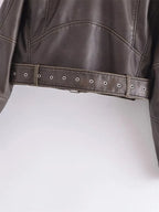 Fashion Glam | Short-Cut Biker Jacket - Vintage & Stylish