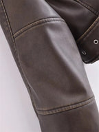 Fashion Glam | Short-Cut Biker Jacket - Vintage & Stylish