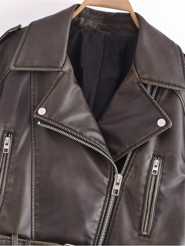Fashion Glam | Short-Cut Biker Jacket - Vintage & Stylish
