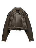 Fashion Glam | Short-Cut Biker Jacket - Vintage & Stylish