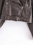 Fashion Glam | Short-Cut Biker Jacket - Vintage & Stylish