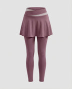 Sport leggings women with skirt-Fashion Glam