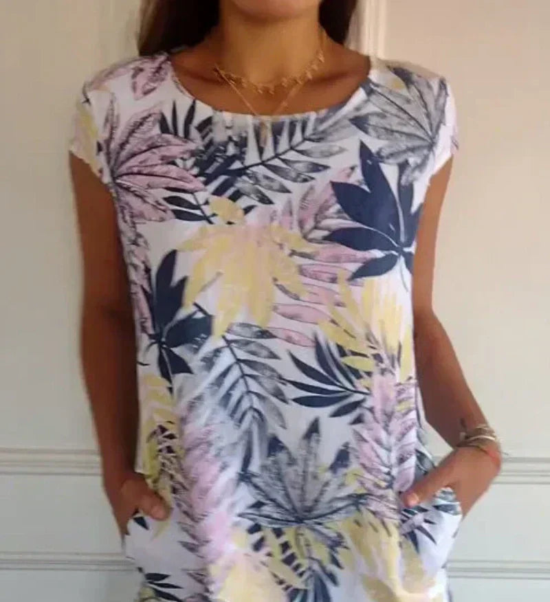 TINDRA – PRINTED SPRING MAXI DRESS