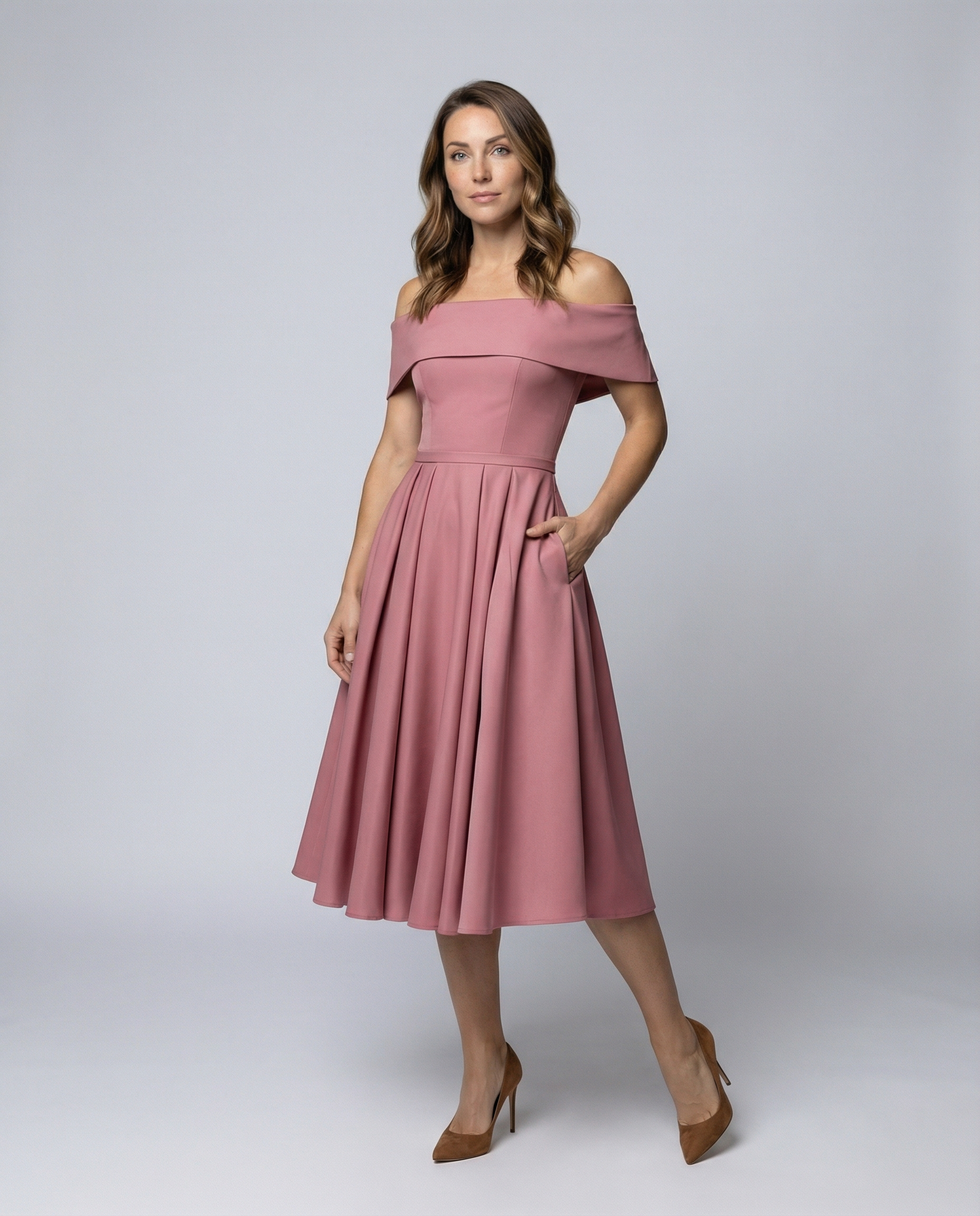 Strapless Satin Party Dress Women-Fashion Glam