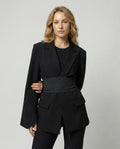 Tailored Belt Blazer Women-Fashion Glam