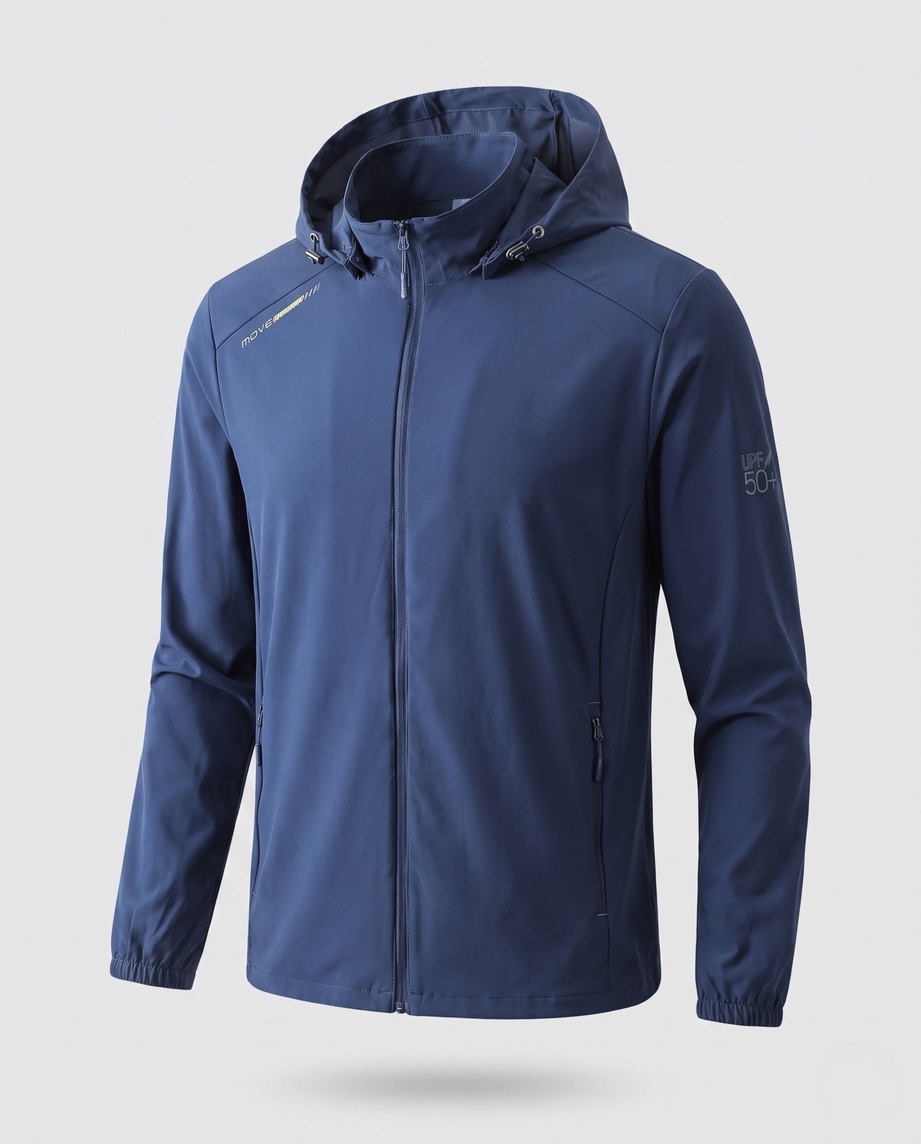 Unisex nan lightweight sun protection softshell jacket with hood, cooling functional fiber, and zippered pockets Fashion Glam-Fashion Glam