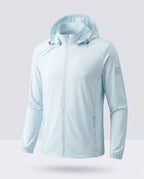 Unisex nan lightweight UV protection hoodie jacket with full zipper Fashion Glam-Fashion Glam