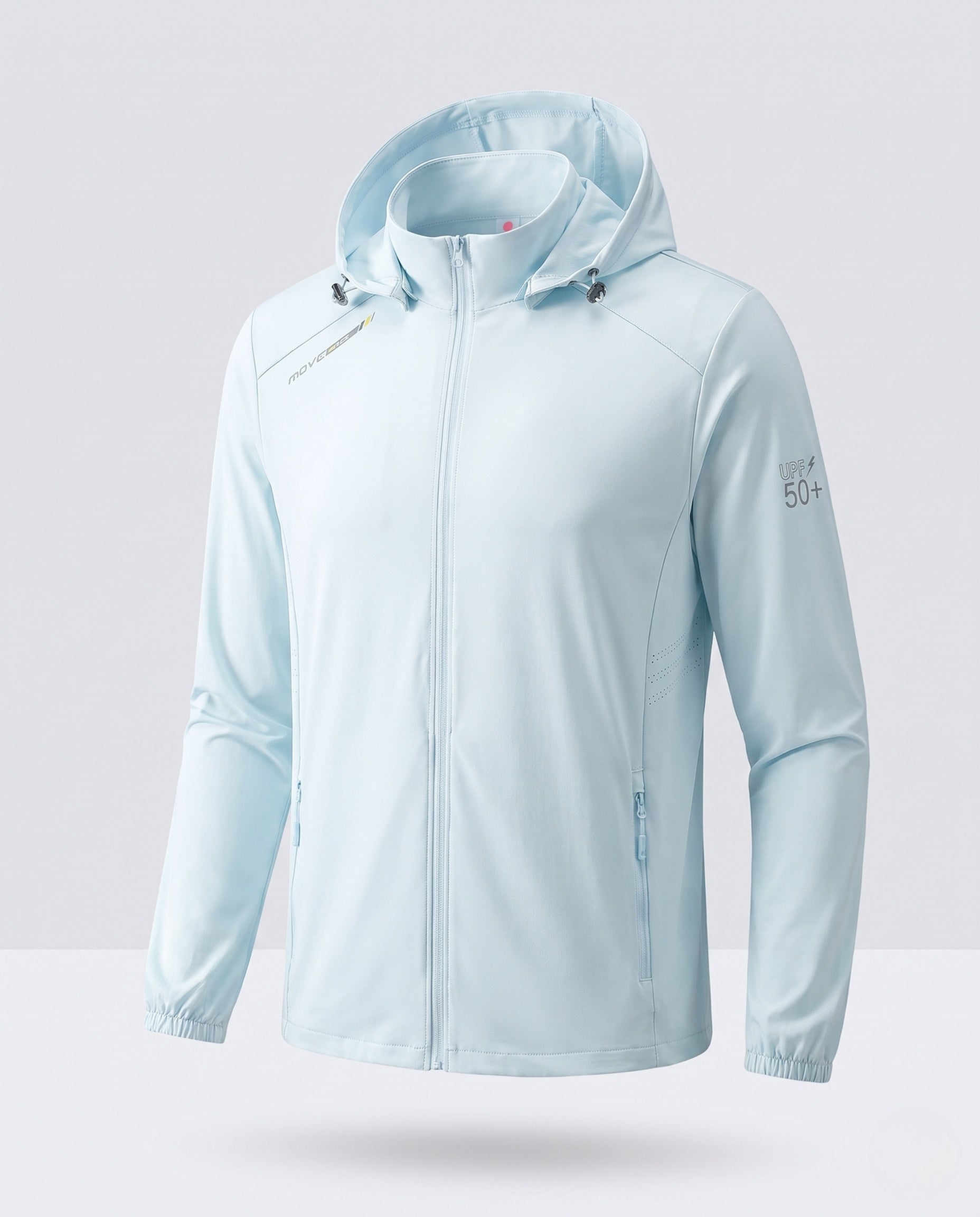 Unisex nan lightweight UV protection hoodie jacket with full zipper Fashion Glam-Fashion Glam