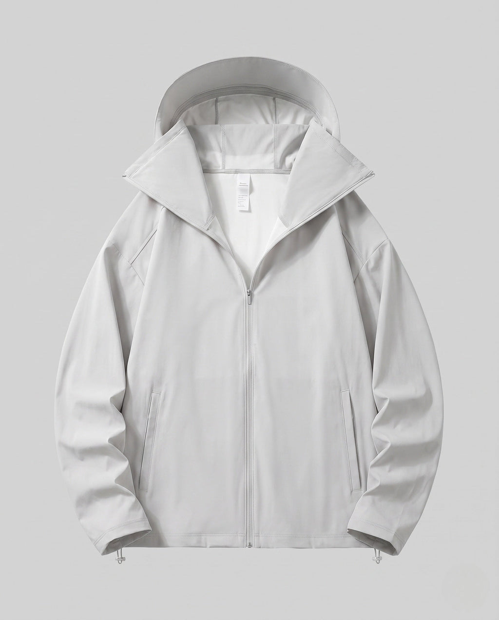 Unisex nan lightweight water-repellent hooded jacket with breathable softshell and concealed zipper Fashion Glam-Fashion Glam