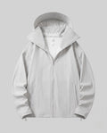 Unisex nan lightweight water-repellent hooded jacket with breathable softshell and concealed zipper Fashion Glam-Fashion Glam