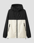 Unisex nan lightweight windbreaker with hood, water-repellent polyester-nylon blend and adjustable hem Fashion Glam-Fashion Glam