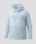 Unisex nan ultra-light summer hoodie jacket with mesh lining, ventilation zones, and pack function Fashion Glam-Fashion Glam