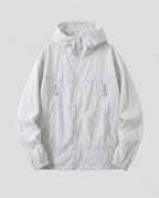 Unisex nan ultralight breathable windbreaker with hood and zipper Fashion Glam-Fashion Glam