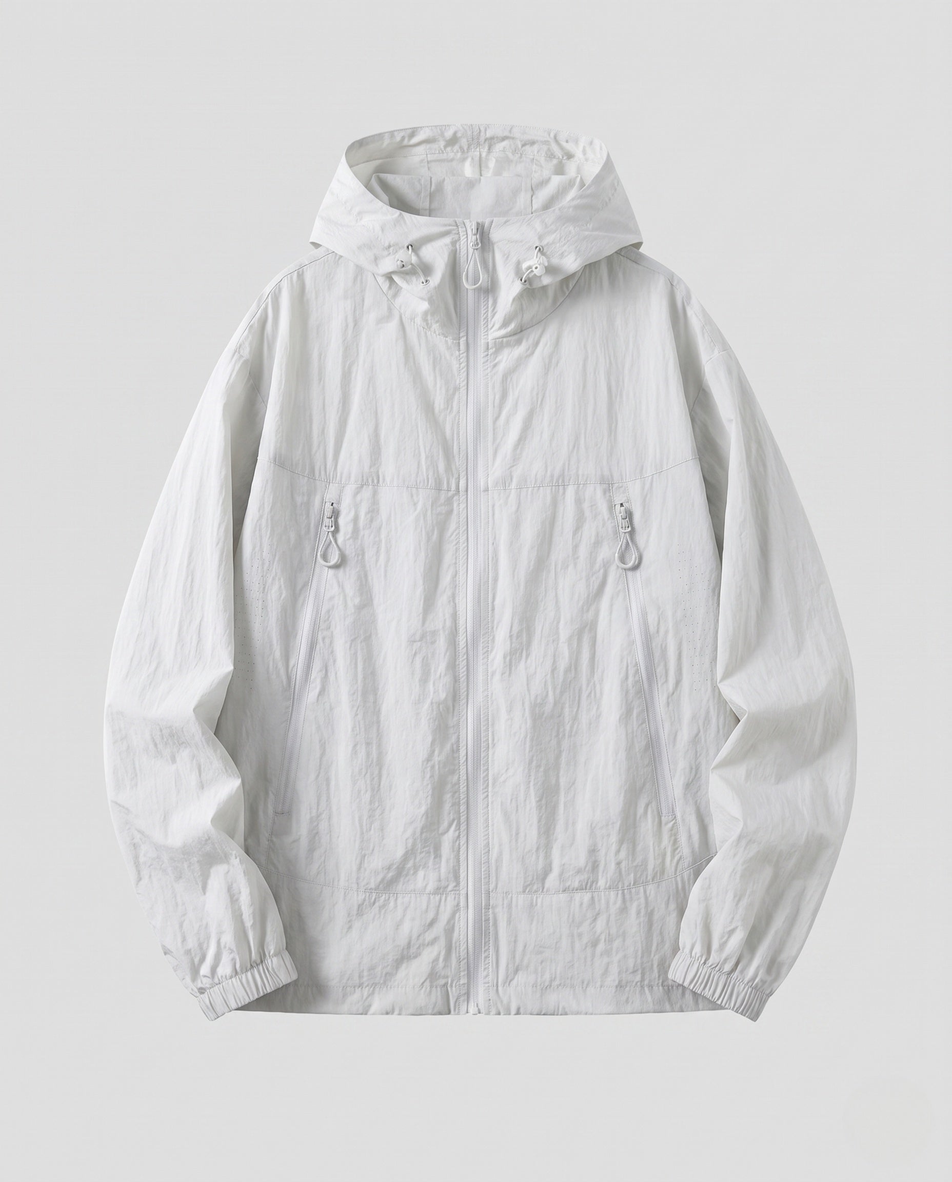 Unisex nan ultralight breathable windbreaker with hood and zipper Fashion Glam-Fashion Glam