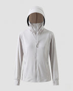 Unisex nan ultralight UV protection hoodie with extended sun visor Fashion Glam-Fashion Glam