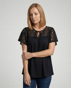 Women's Blouse Top Lace Tunic A-Line
