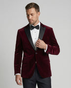 Fashion Glam | Men's Summer Jacket with Slim Fit and Contrasting Lapel