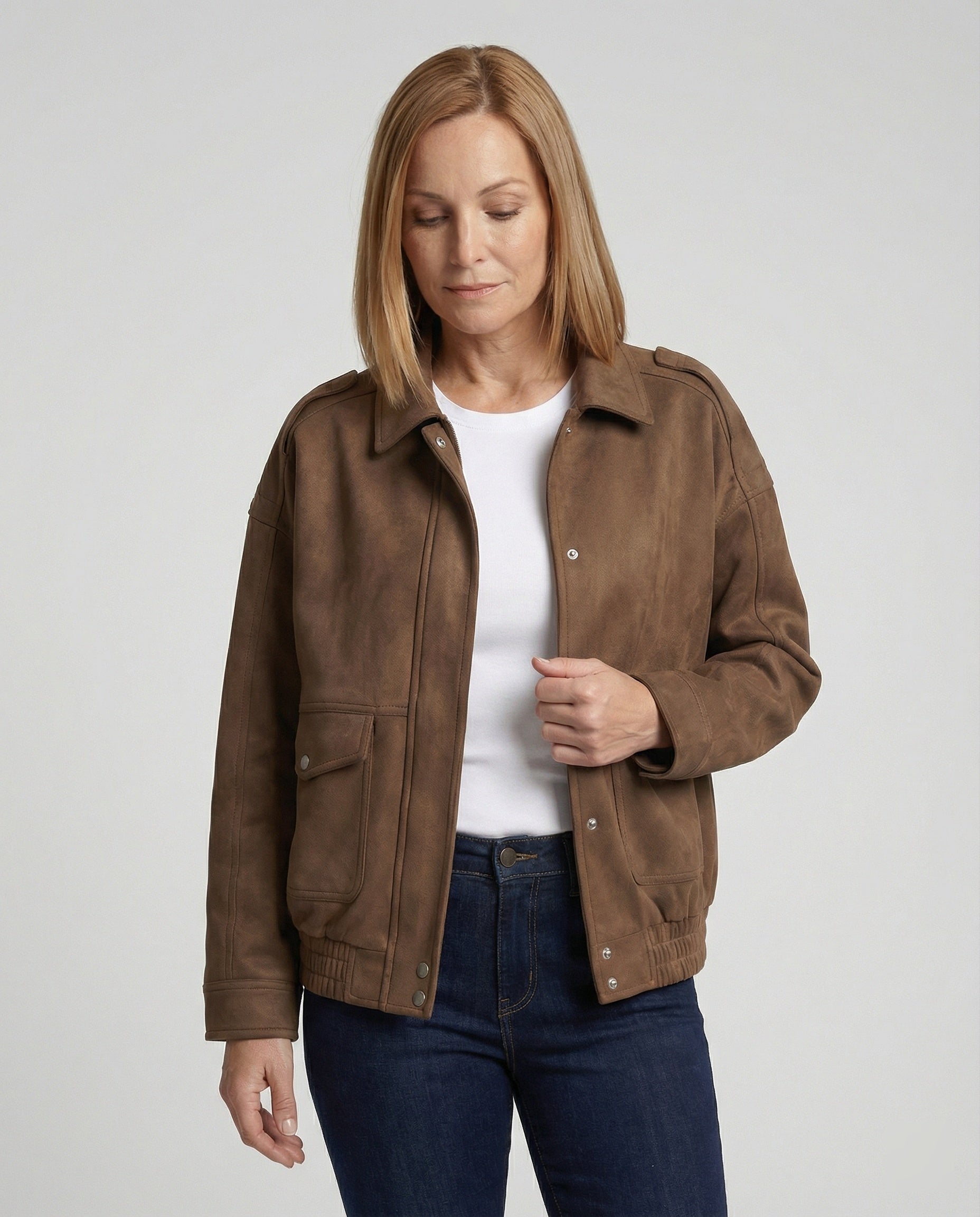 Leisurewear Women Velvet Jacket Loose