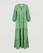 V Neck Dress Geometric Print Women-Fashion Glam