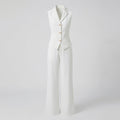Vest Pants Set Sleeveless Women-Fashion Glam