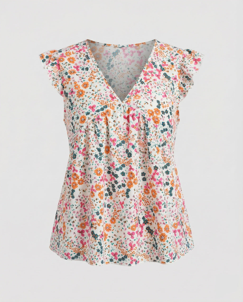 Women A-Line Ruffle Blouse Top-Fashion Glam