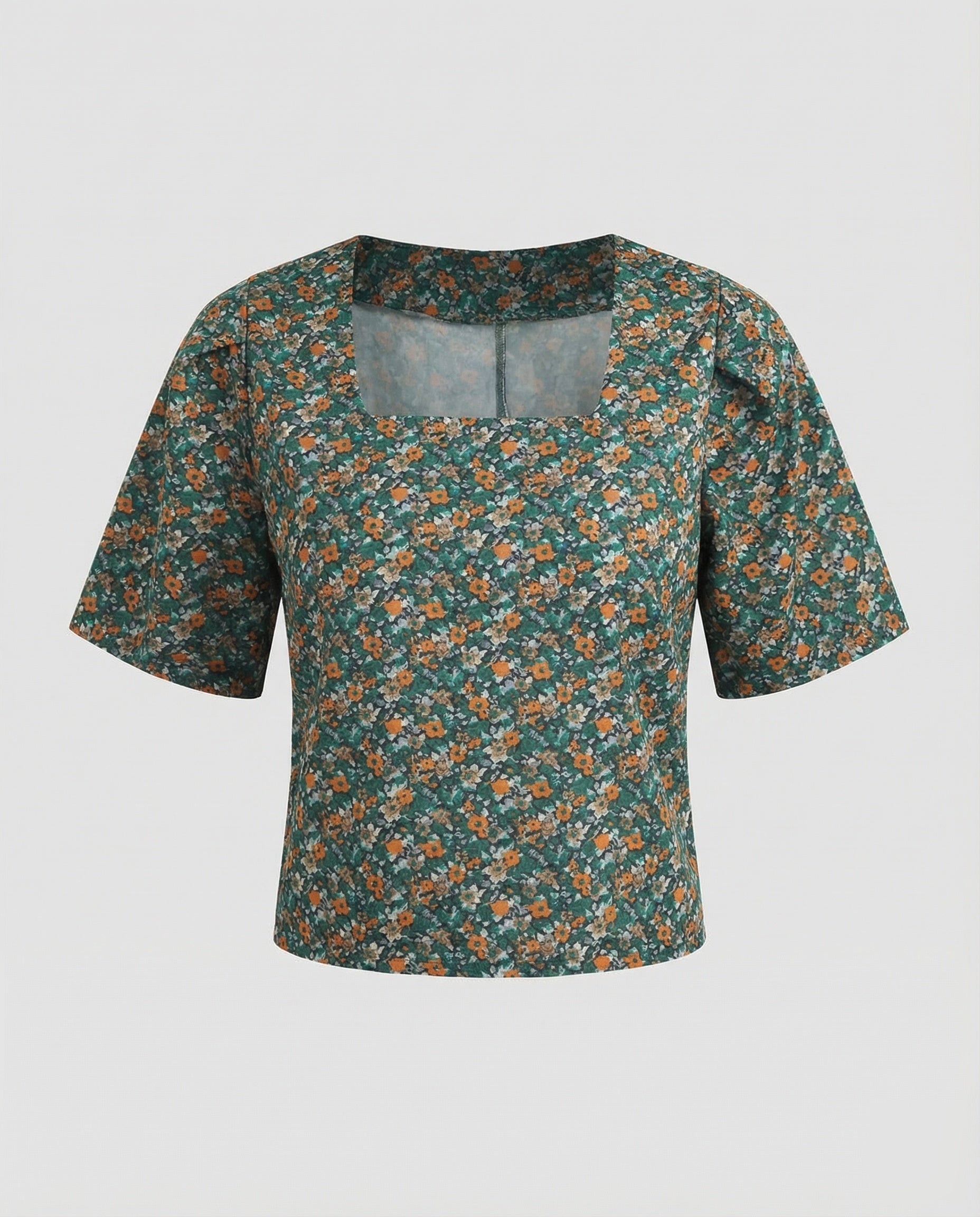 Women Casual Short Sleeve Blended Fabric Blouse Top-Fashion Glam