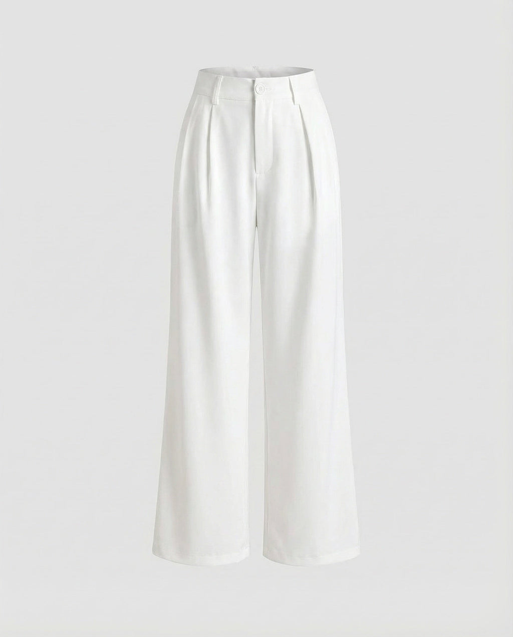Women Elegant High Waist Blended Fabric Pleated Palazzo Pants-Fashion Glam