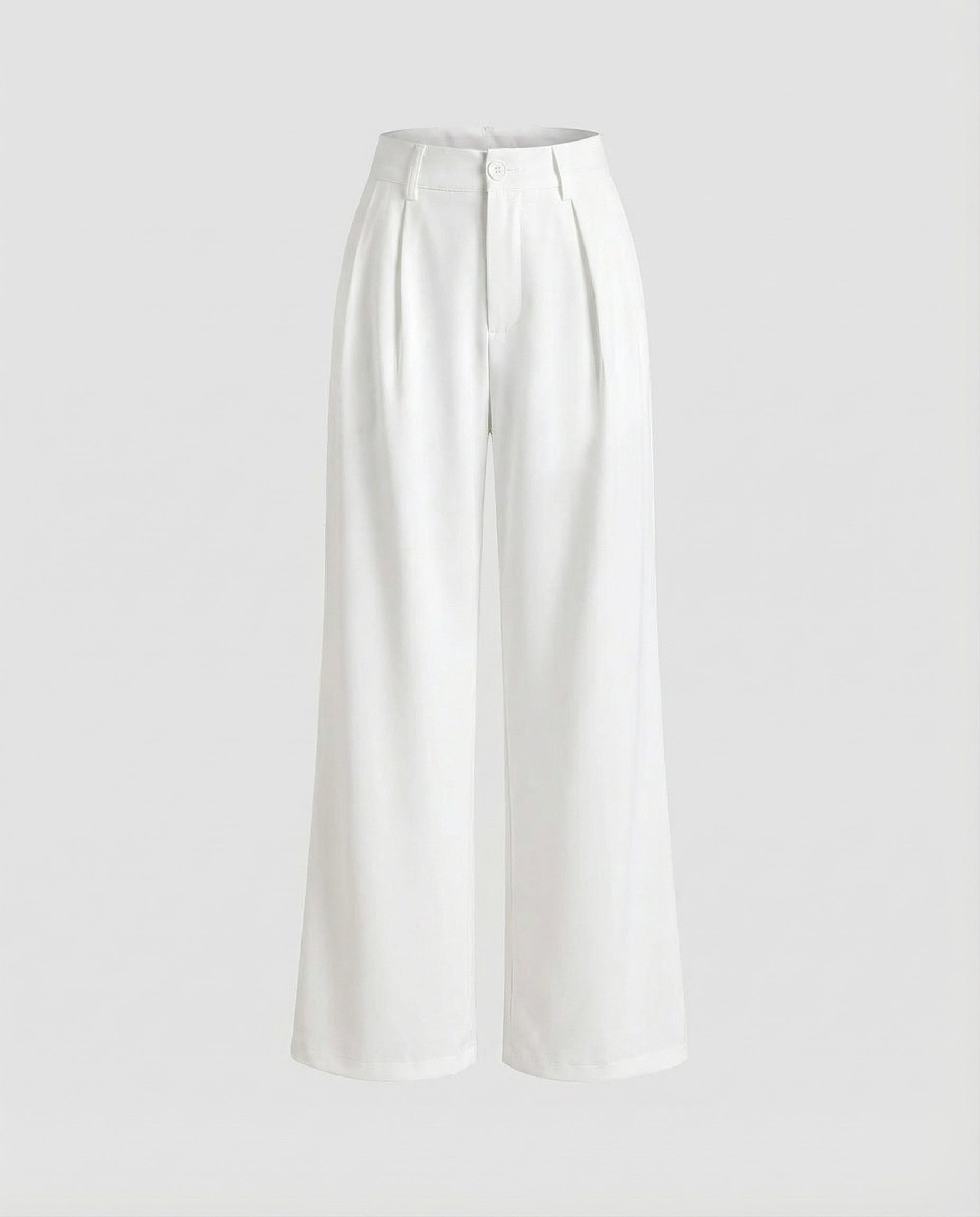 Women Elegant High Waist Blended Fabric Pleated Palazzo Pants-Fashion Glam