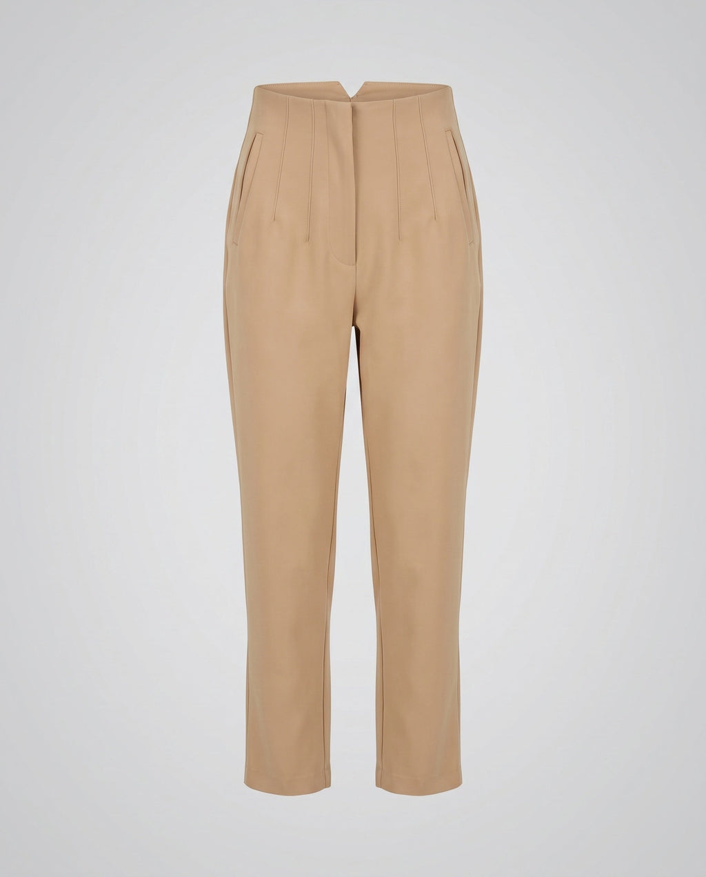 Women Elegant Trousers with High Waist and Side Pockets Fashion Glam-Fashion Glam