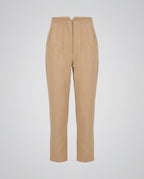 Women Elegant Trousers with High Waist and Side Pockets Fashion Glam-Fashion Glam