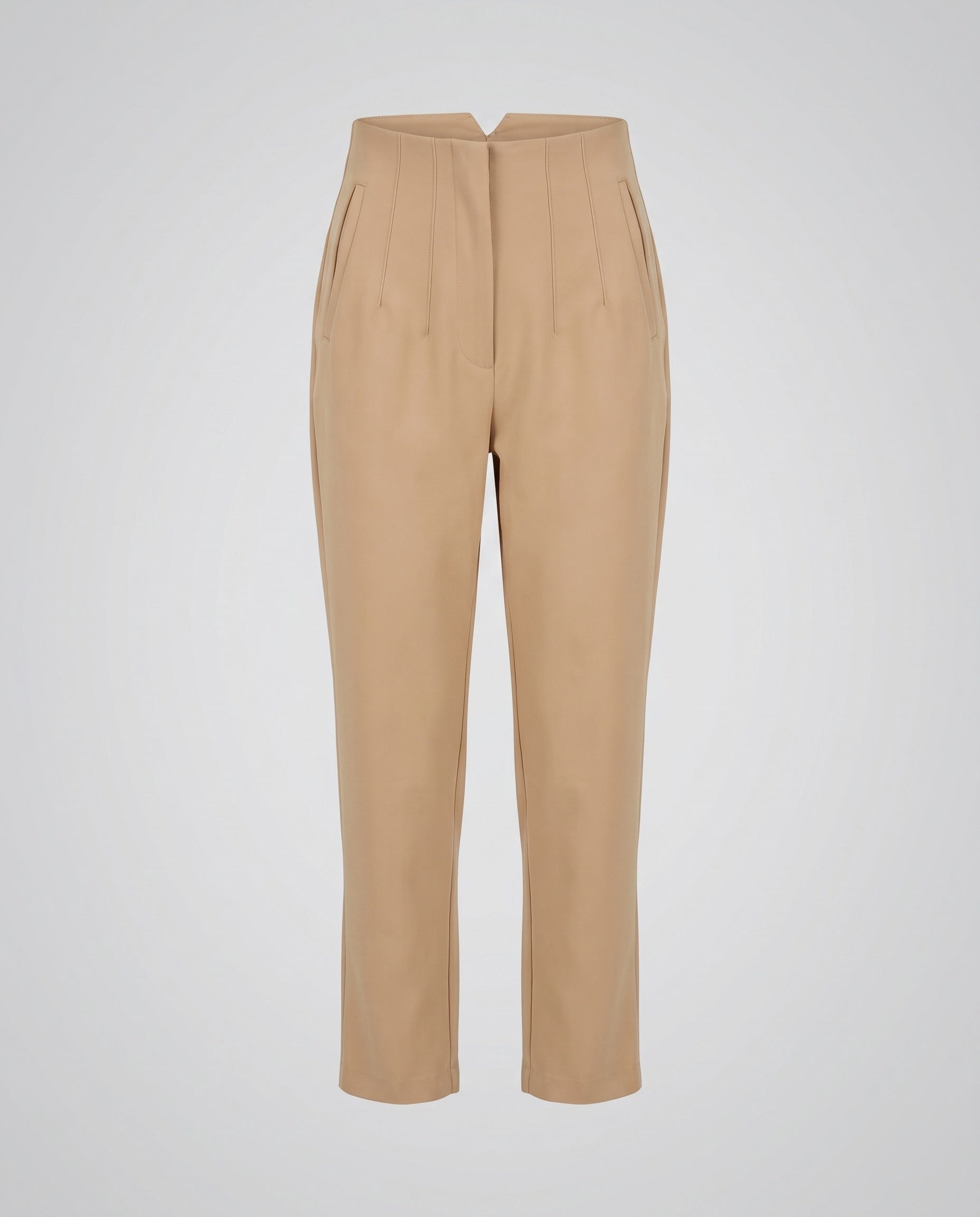Women Elegant Trousers with High Waist and Side Pockets Fashion Glam-Fashion Glam