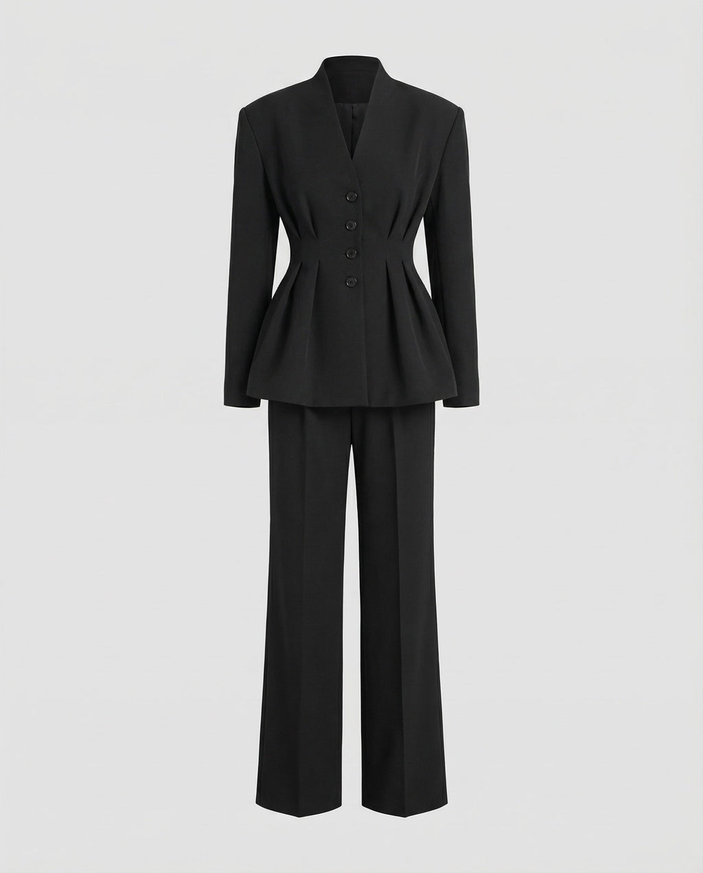 Women Feminine Peplum Suit-Fashion Glam