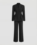 Women Feminine Peplum Suit-Fashion Glam