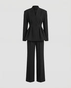 Women Feminine Peplum Suit-Fashion Glam