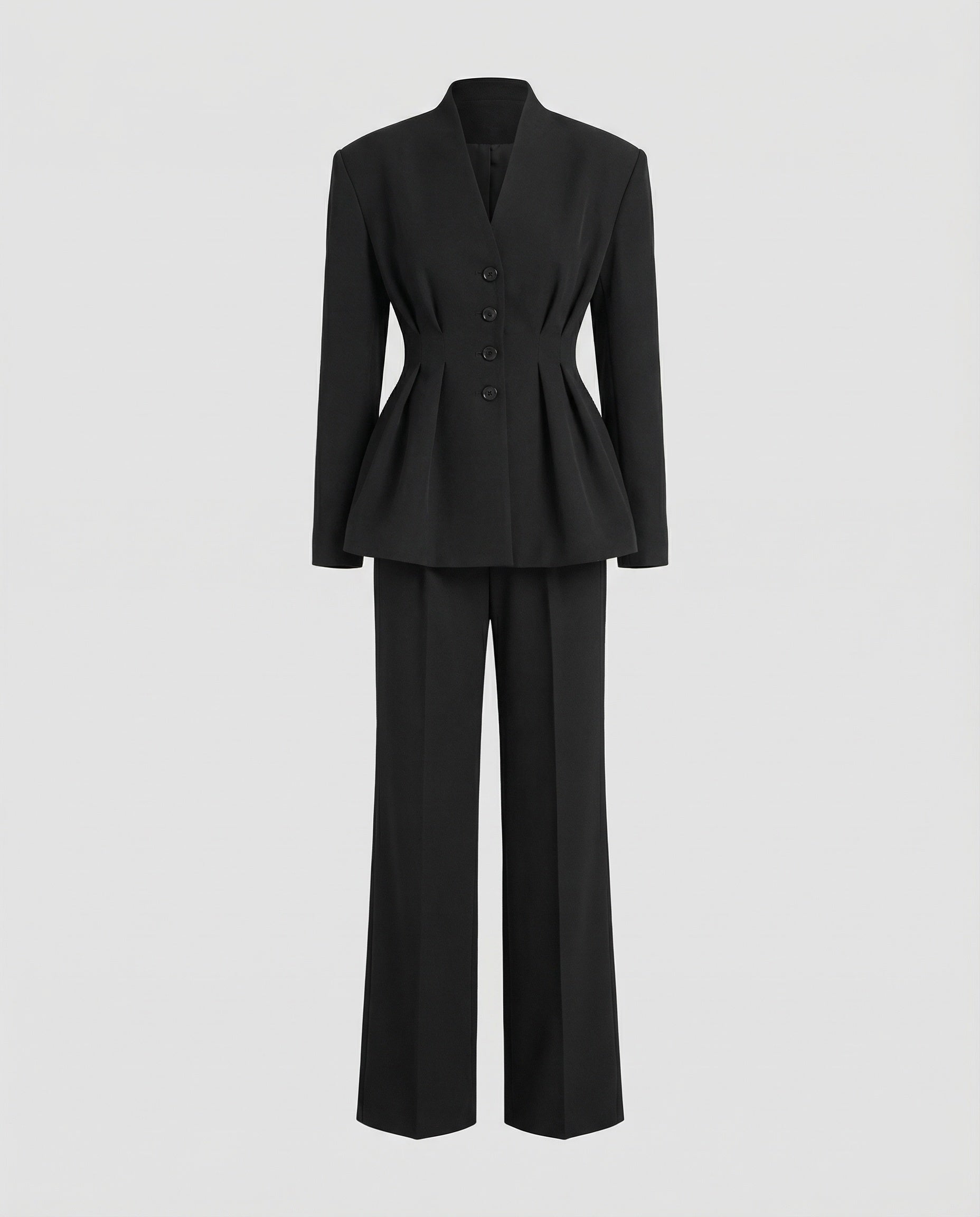 Women Feminine Peplum Suit-Fashion Glam