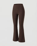Women Flared Yoga Leggings Waist Panel-Fashion Glam