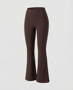 Women Flared Yoga Leggings Waist Panel-Fashion Glam