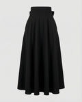 Women Flowing Maxi Look Blended Fabric Skirt Pants-Fashion Glam