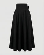 Women Flowing Maxi Look Blended Fabric Skirt Pants-Fashion Glam