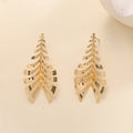 Women Hanging Earrings in Elegant Leaf Design Fashion Glam-Fashion Glam