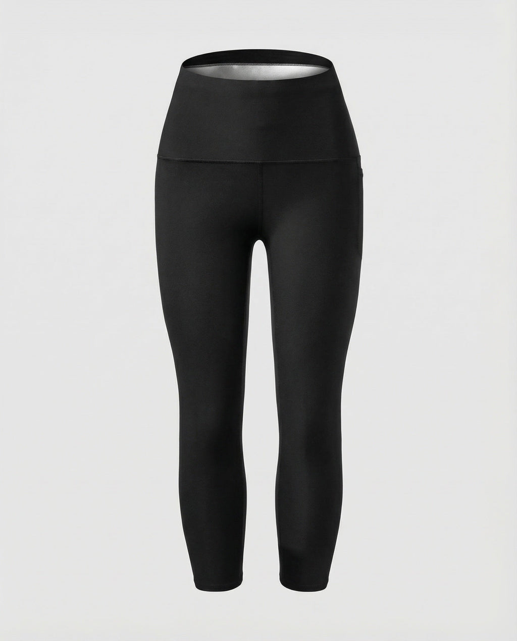 Women high-cut capri leggings with support waistband-Fashion Glam
